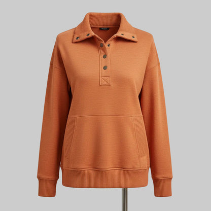 Maglione Donna Scollo a V Felpa Casual Quotidiano