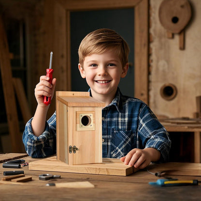 Vogelhaus Holz Wetterfest Nistkasten Außen