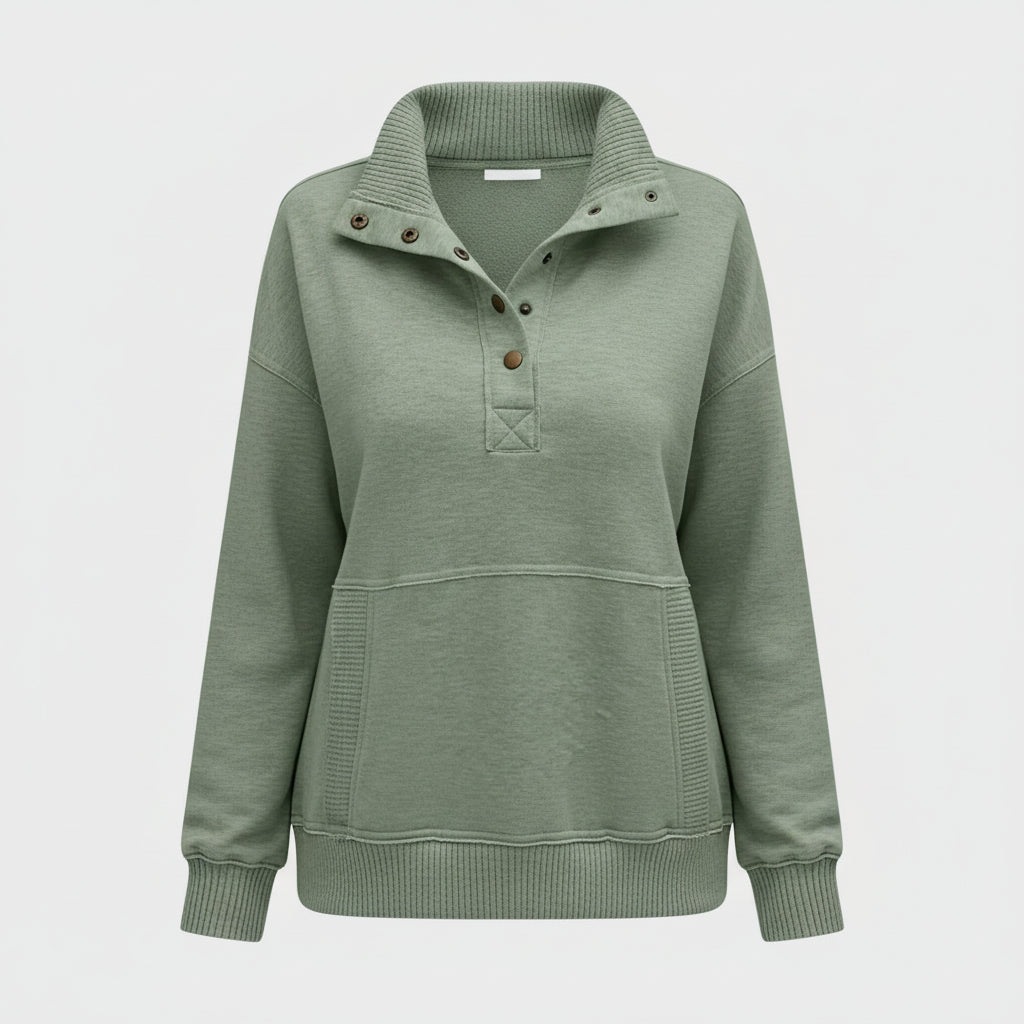 Maglione Donna Scollo a V Felpa Casual Quotidiano