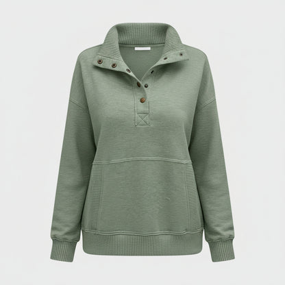 Maglione Donna Scollo a V Felpa Casual Quotidiano