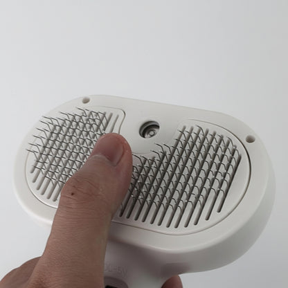 Spazzola Massaggiante per Animali Rimozione Pelo con Un Click Nebbia Spray