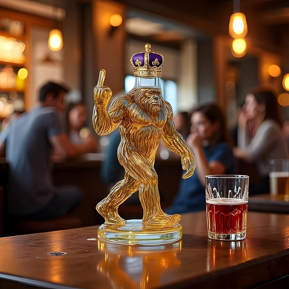 Whiskey Karaffe Lustiges Glasfiguren Design