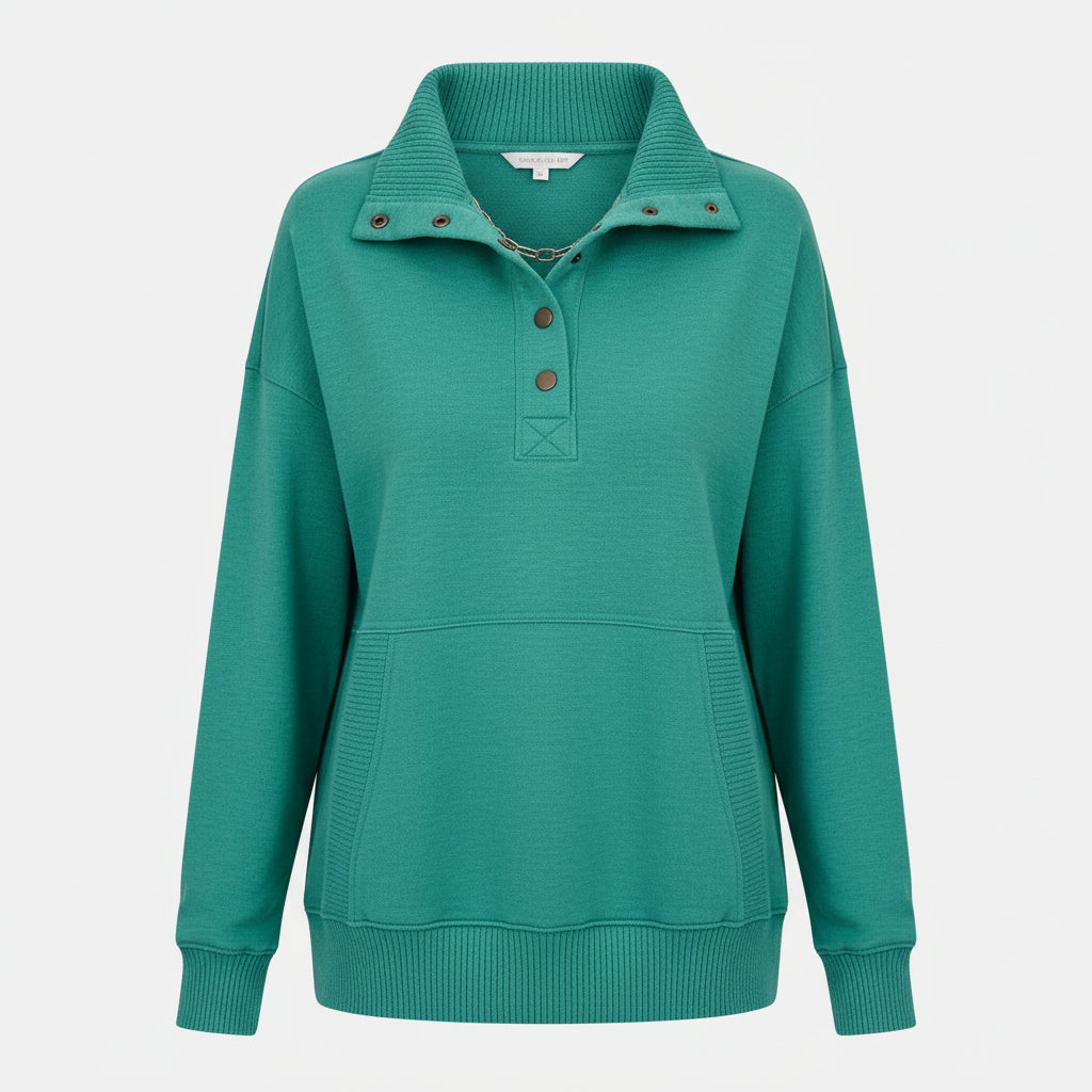 Maglione Donna Scollo a V Felpa Casual Quotidiano