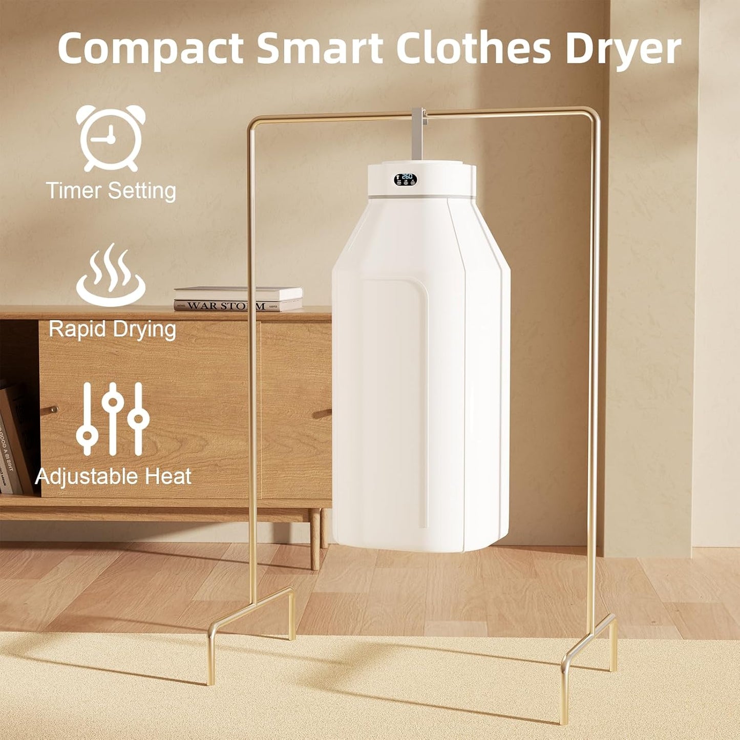 Portable Electric Clothes Dryer Small Spaces Travel