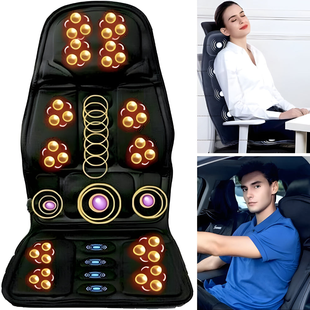 Massage seat cover with heating function for car and home