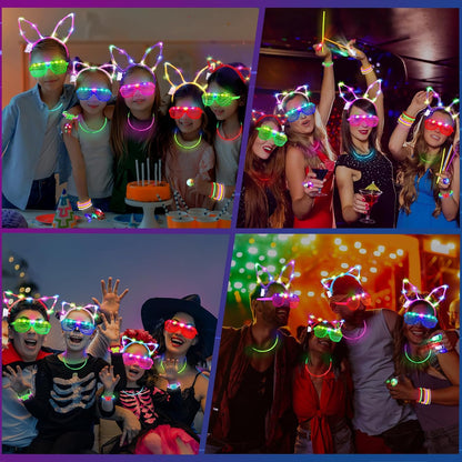 LED Party Accessories Glow Set Light-Up Accessories Events