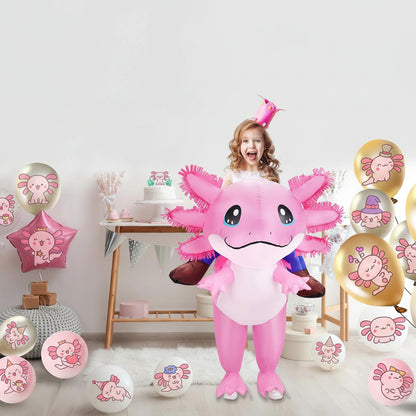 Kinderkostüm Aufblasbar Axolotl Halloween