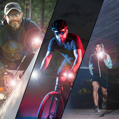 LED Gloves Flashlight Function Finger Light Work Outdoor DIY