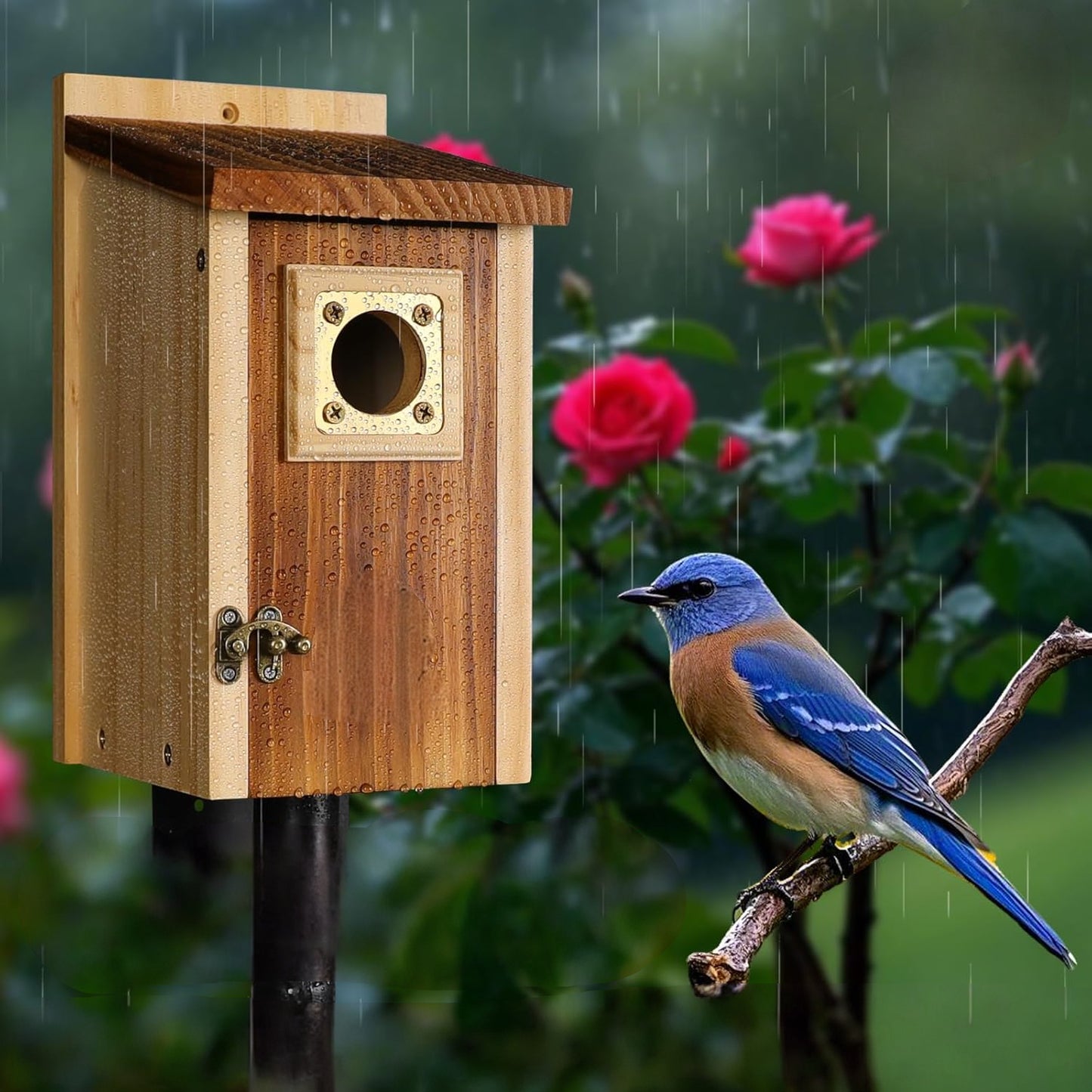 Vogelhaus Holz Wetterfest Nistkasten Außen