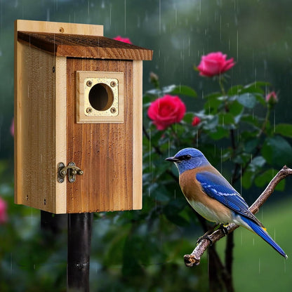 Vogelhaus Holz Wetterfest Nistkasten Außen