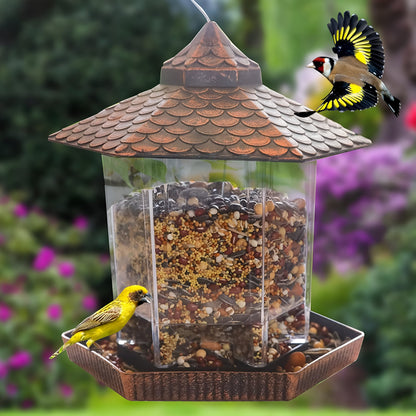 Vogelfutterhaus Kupferoptik Hängend Garten Deko