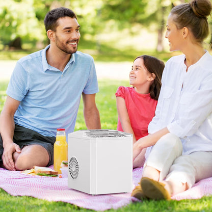 Eiswürfelmaschine Kompakt Schwarz für Küche & Büro