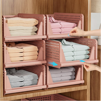 Cajas de almacenamiento plegables prácticas Armario