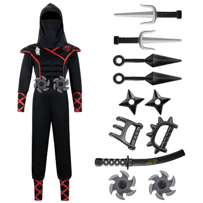 Halloween Kostüme Ninja Kinder Kampfkunst Set