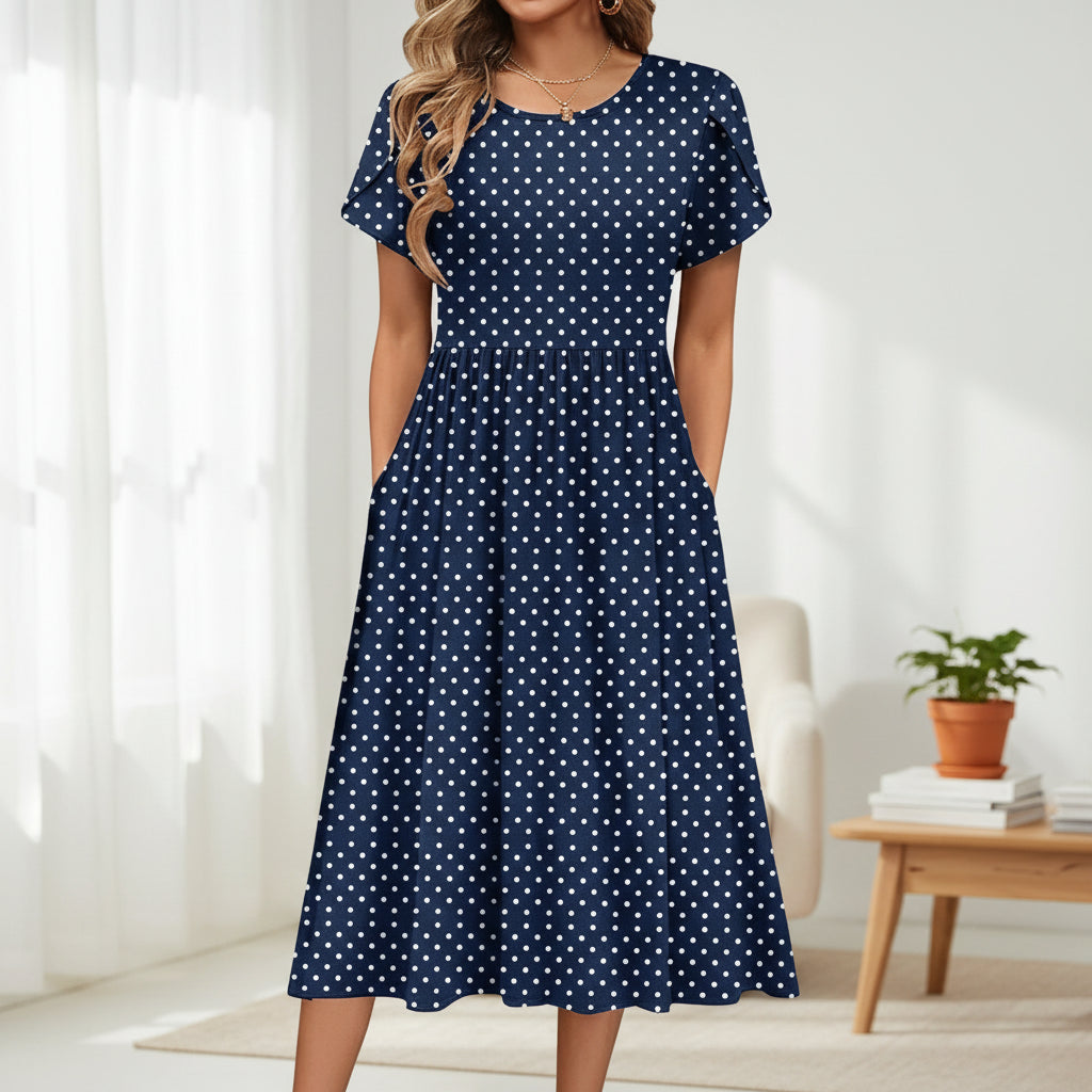Robe Été Élégante Imprimée Femme Confortable
