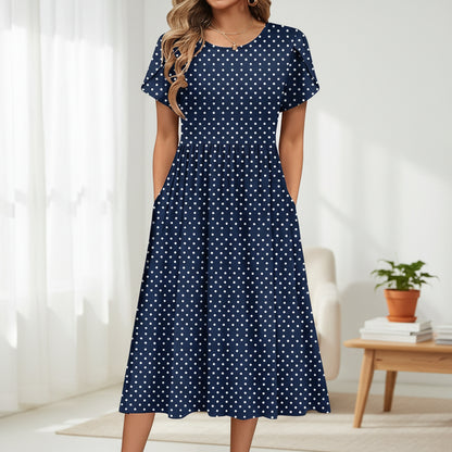Robe Été Élégante Imprimée Femme Confortable
