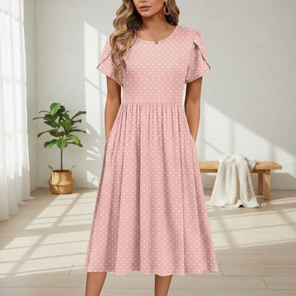 Robe Été Élégante Imprimée Femme Confortable