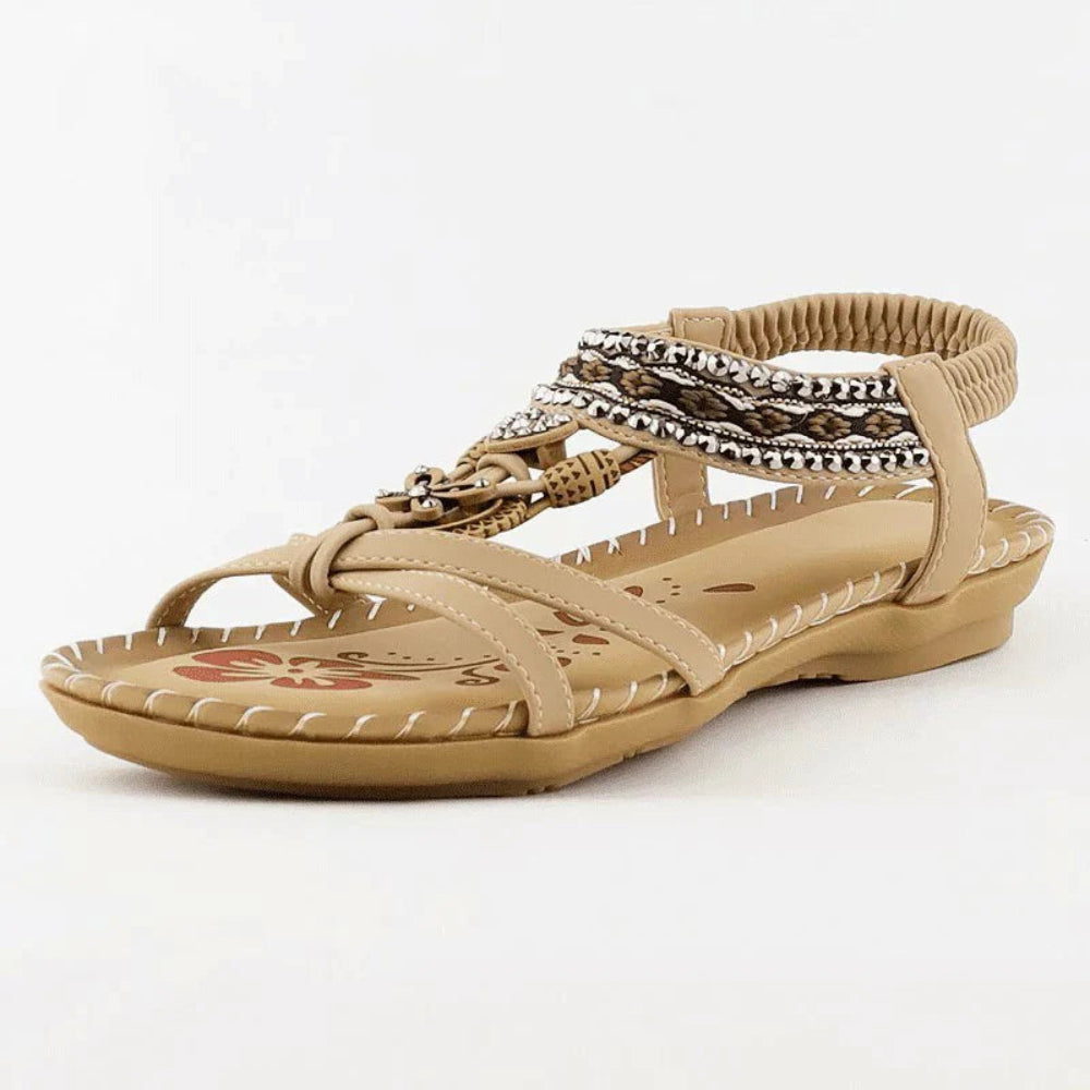 Sandalias Mujer Estilo Bohemio Ajuste Cómodo Verano