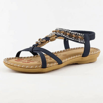 Sandalias Mujer Estilo Bohemio Ajuste Cómodo Verano