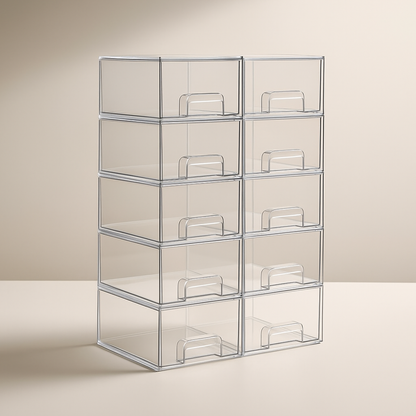 Acryl Aufbewahrungsbox Stapelbar Transparente Schublade Geschenk