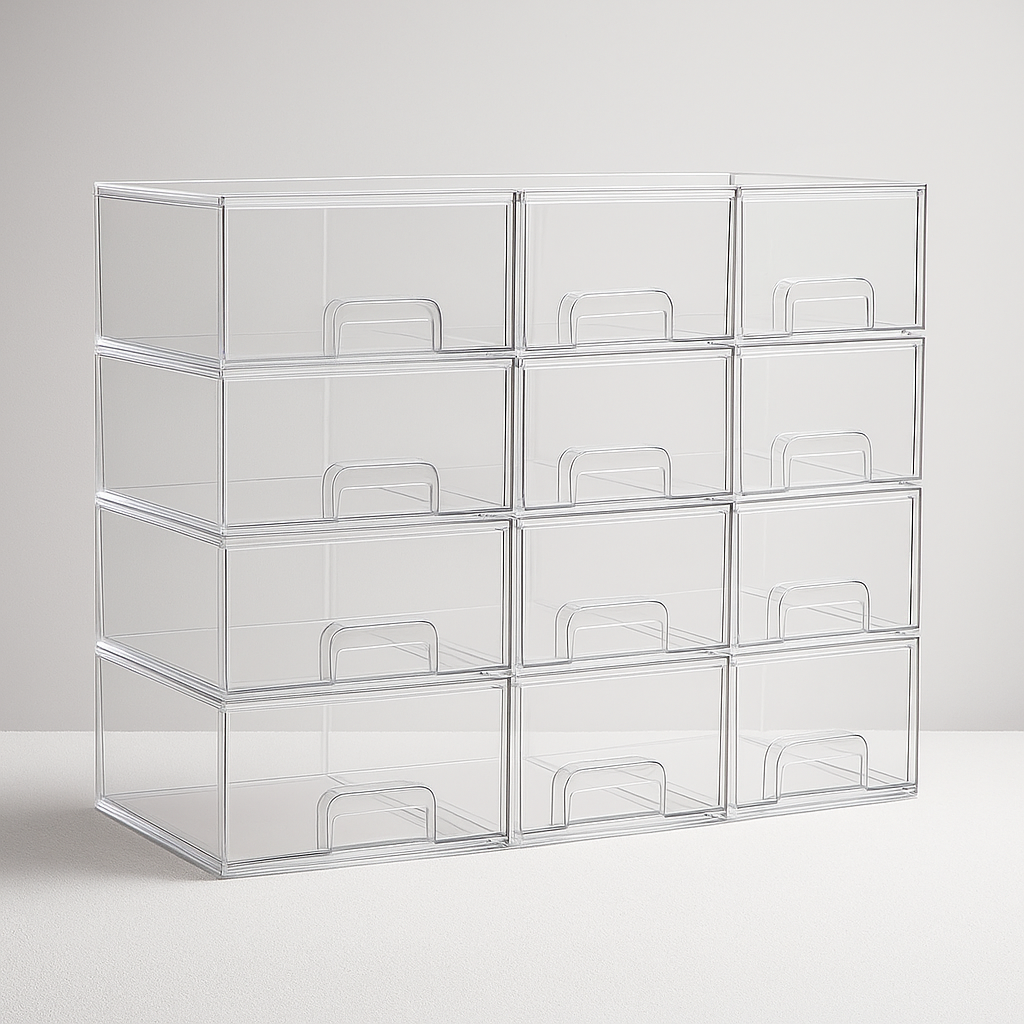 Acryl Aufbewahrungsbox Stapelbar Transparente Schublade Geschenk