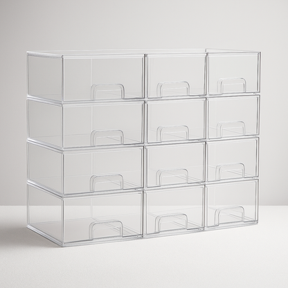 Acryl Aufbewahrungsbox Stapelbar Transparente Schublade Geschenk