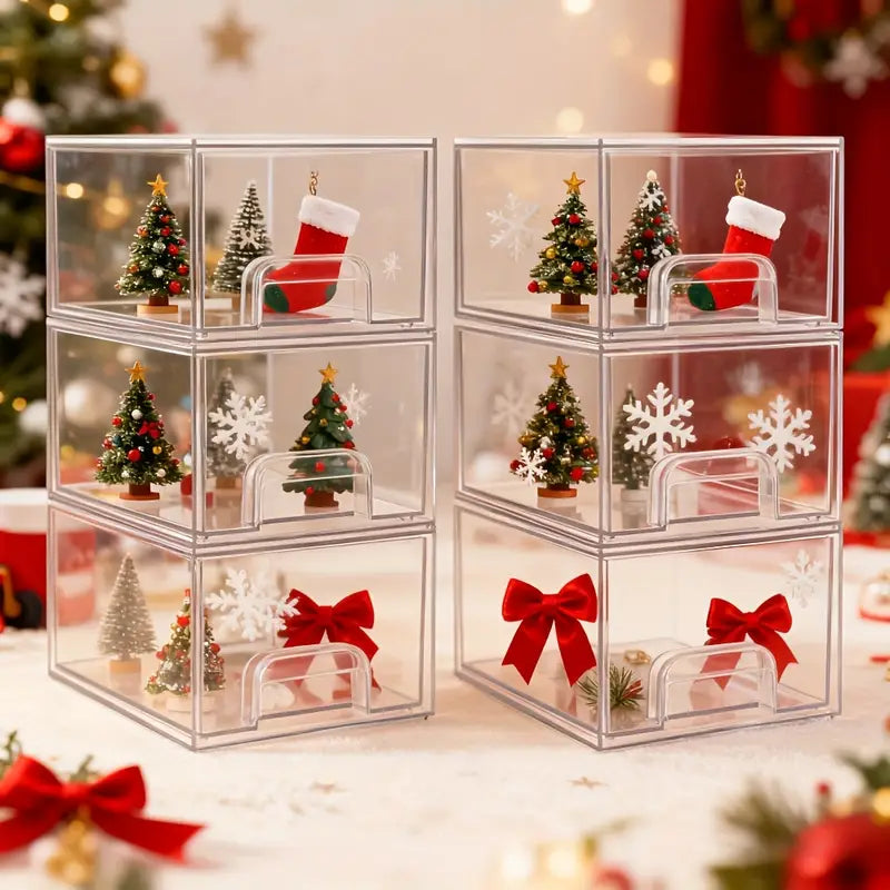 Acryl Aufbewahrungsbox Stapelbar Transparente Schublade Geschenk