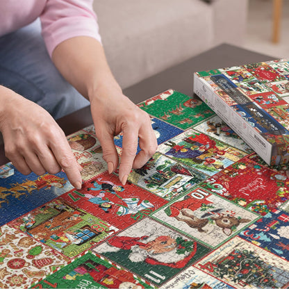 Advent Calendar Weihnachts Puzzle Set Familien Adventspiel