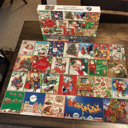 Advent Calendar Weihnachts Puzzle Set Familien Adventspiel