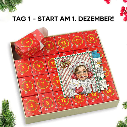 Advent Calendar Weihnachts Puzzle Set Familien Adventspiel