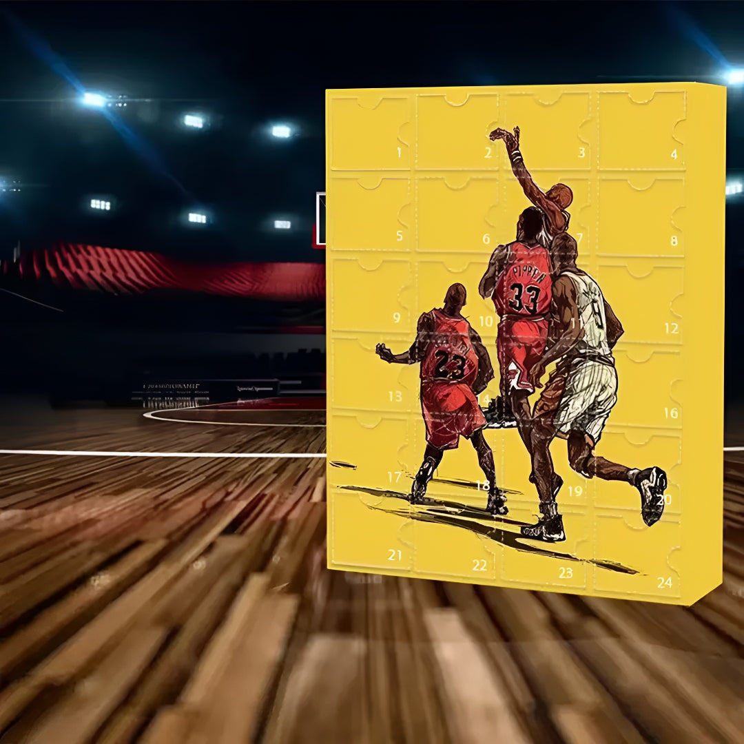 Advent calendar basketball collectible figures fan gift box