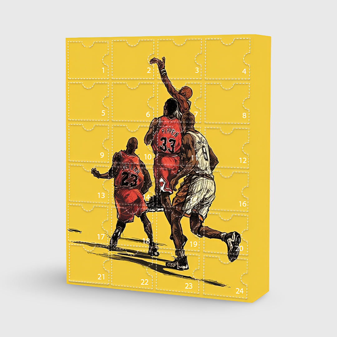Advent calendar basketball collectible figures fan gift box