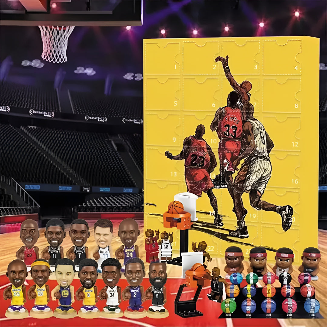 Advent calendar basketball collectible figures fan gift box