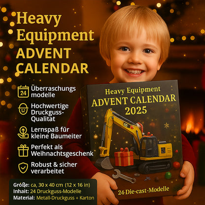 Adventskalender Baumaschinen 2025 mit 24 Druckguss Modellen
