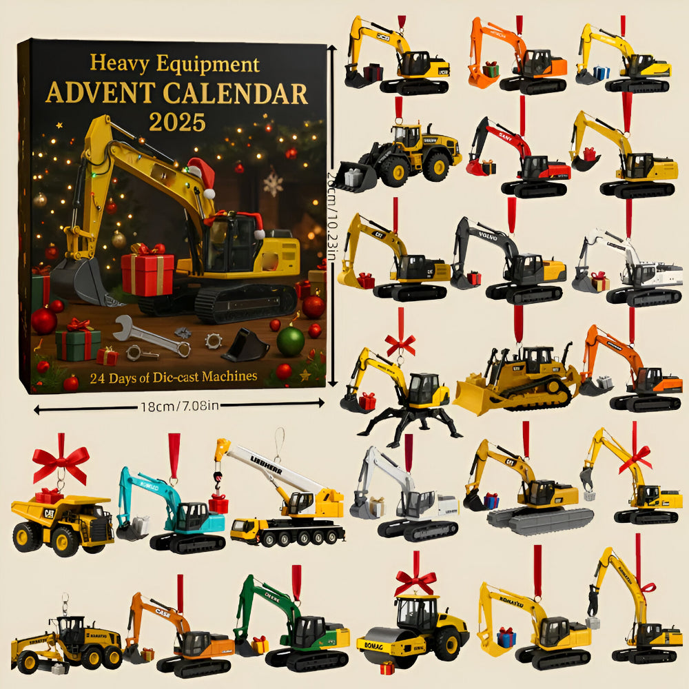 Adventskalender Baumaschinen 2025 mit 24 Druckguss Modellen
