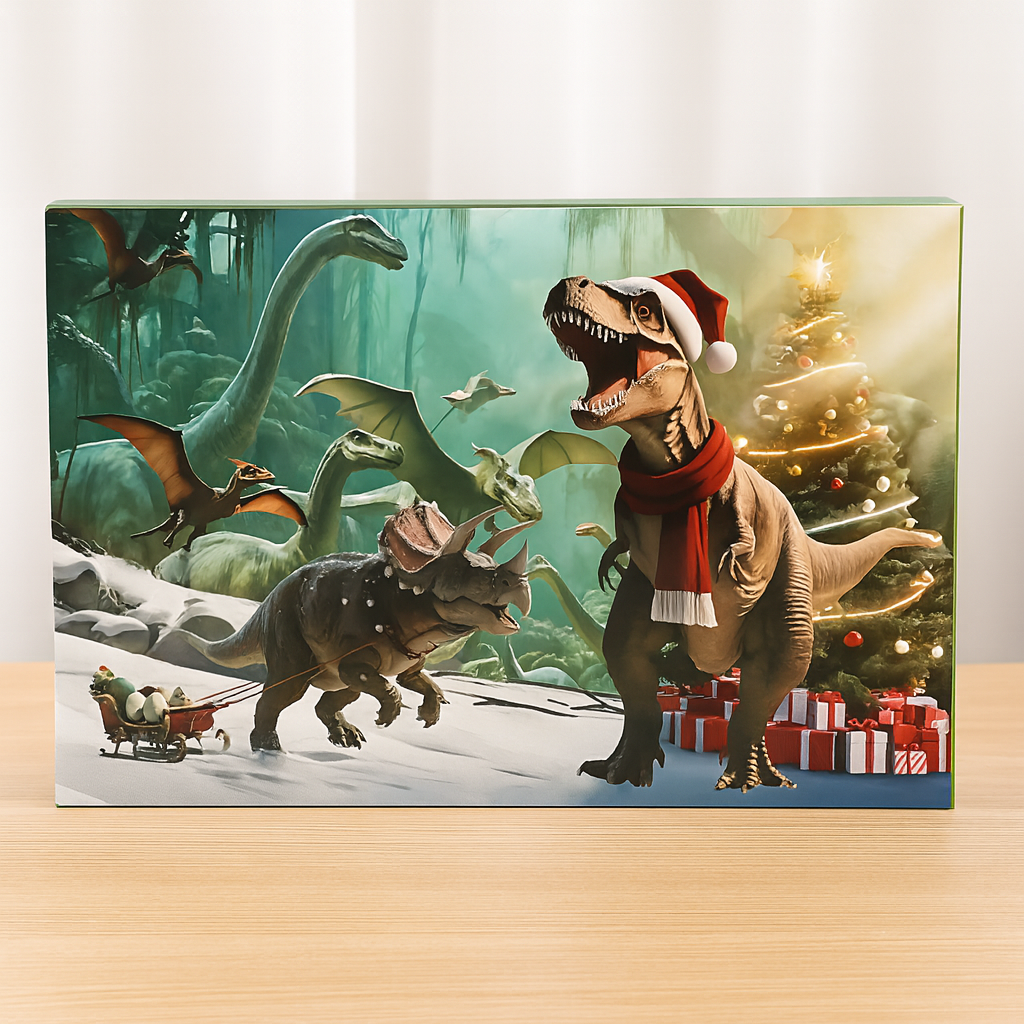 Adventskalender Dinosaurier Figuren Set Lernspiel Kinder
