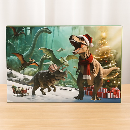 Adventskalender Dinosaurier Figuren Set Lernspiel Kinder