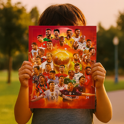 Toy Football Advent Calendar Figure Set Gift Families