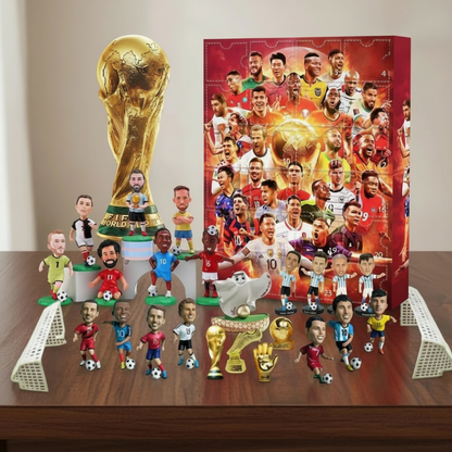 Toy Football Advent Calendar Figure Set Gift Kids