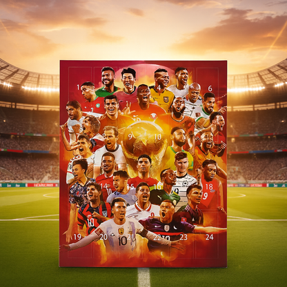 Toy Football Advent Calendar Figure Set Gift Kids