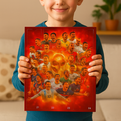 Toy Football Advent Calendar Figure Set Gift Kids