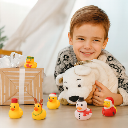 Adventskalender Gummienten Weihnachtsset Spielzeug 24 Teile