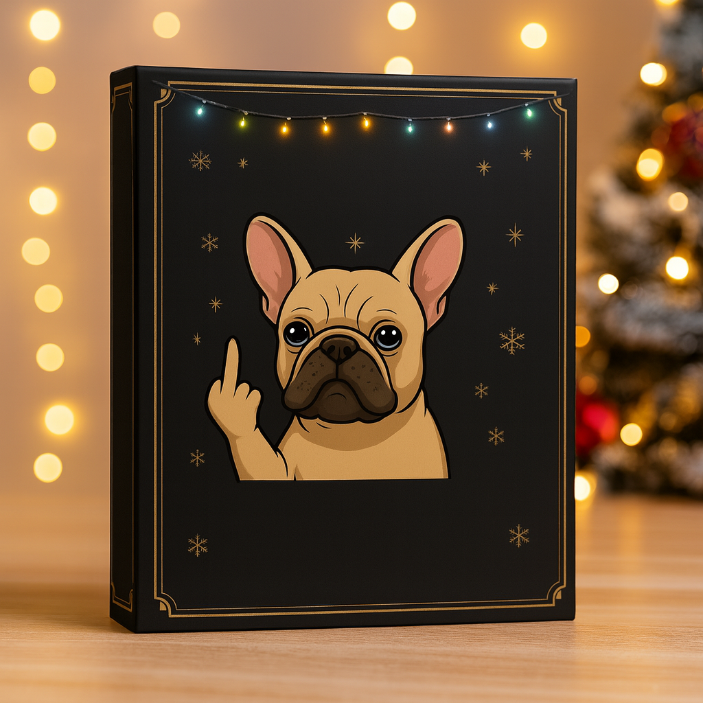 Adventskalender Hund Figuren Set Lustige Weihnachtskollektion