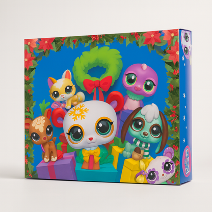 Adventskalender Kinderspielset Weihnachtsfiguren Überraschungen