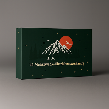 Adventskalender Outdoor Survival Werkzeug Geschenkset