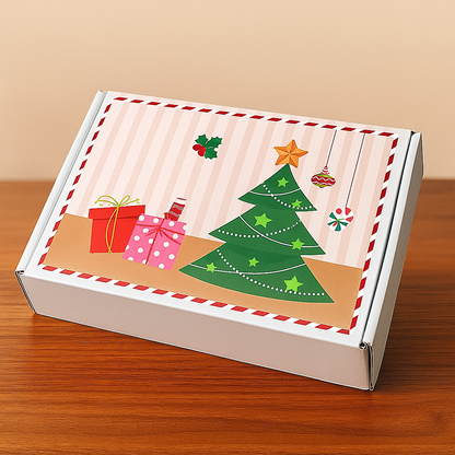 Adventskalender Papier Geschenkbox Weihnachtsdekoration