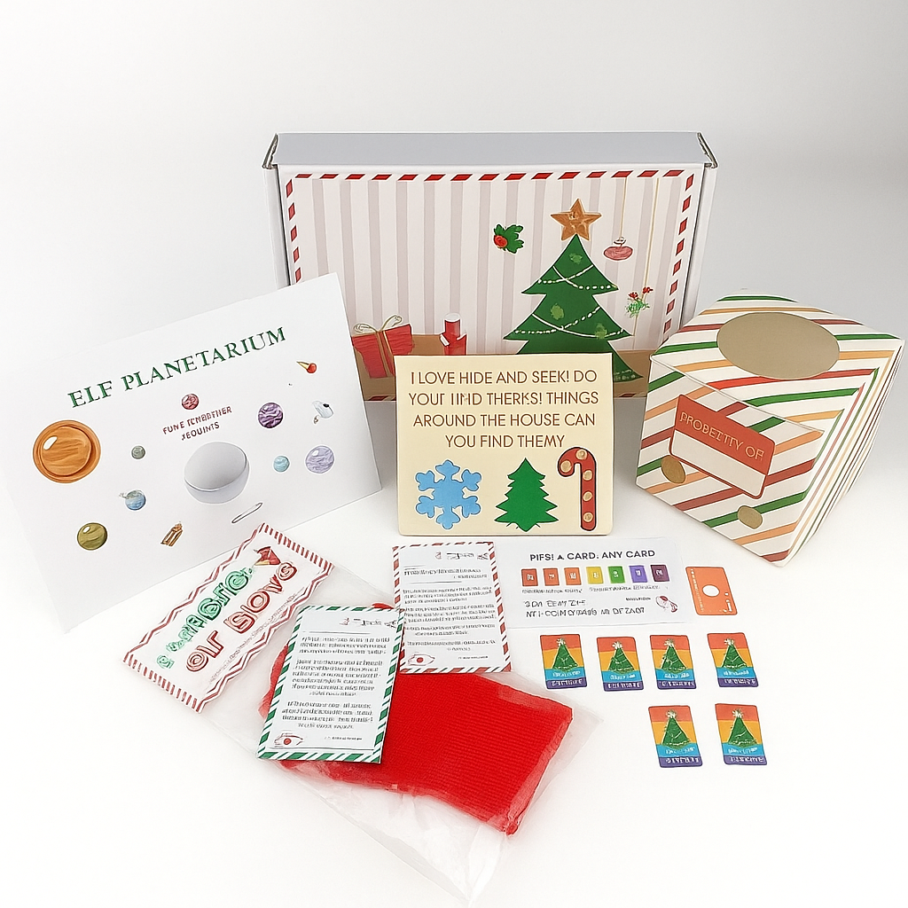 Adventskalender Papier Geschenkbox Weihnachtsdekoration