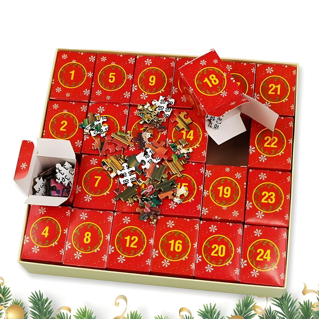 Adventskalender Puzzleset Weihnachtswerkstatt Motiv 1000 Teile