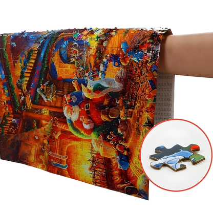 Adventskalender Puzzleset Weihnachtswerkstatt Motiv 1000 Teile