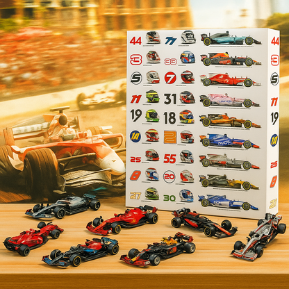 Adventskalender Rennwagen Set Spielzeug Motorsport Geschenkidee